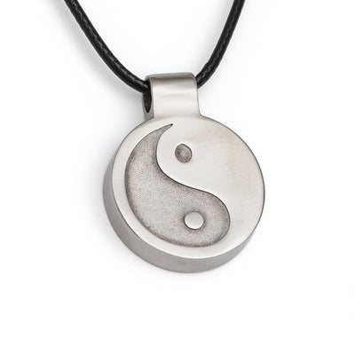 Pendant Nu-Me Skinny Stainless Steel Yin-Yang - Simply Natural Home