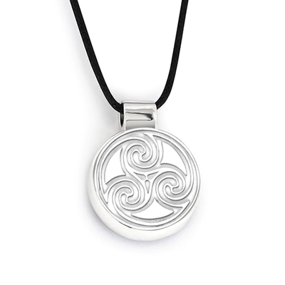 Nu-me Skinny EMF protection pendant Tri-Curl. A very powerful EMF protector. Slim and light with the latest New Life Energy technology. Charged with scalar waves in the solfeggio healing frequencies which work on your own energy system to protect you and keeping you calm. Reversible pendant with energy spiral on the back. Simply Natural Home.